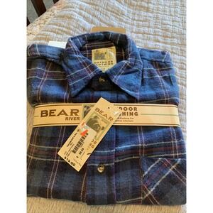 Vintage‎ Bear River Outdoor Clothing Flannel Shirt Men's Size M NWT RN 86960